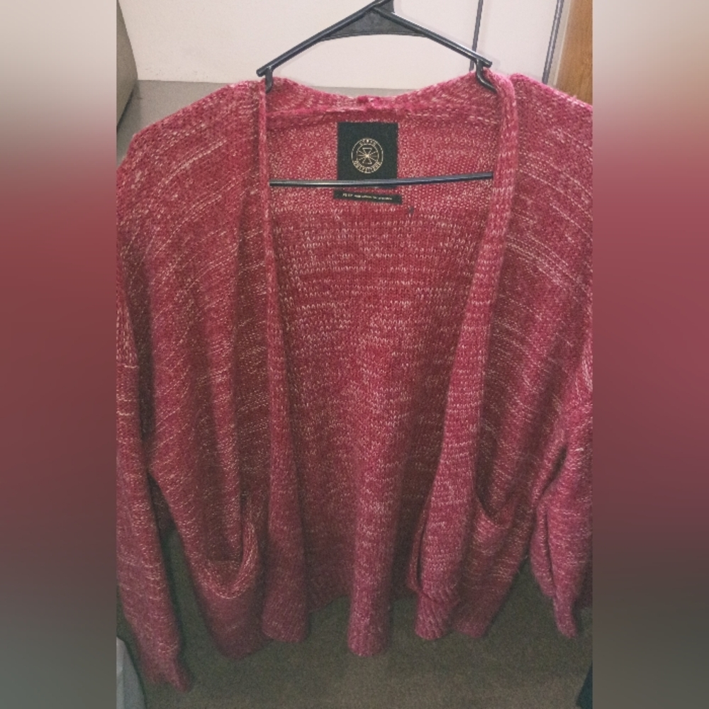 Urban Outfitters Red Knit Cardigan